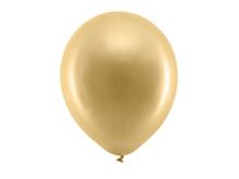 PartyDeco, Rainbow, balony, metalizowane, złote, 30 cm, 10 szt.