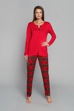 Piżama damska, czerwona, Zorza, Italian Fashion