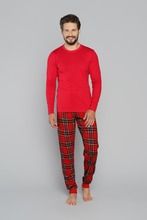 Piżama męska, czerwona, Narwik, Italian Fashion
