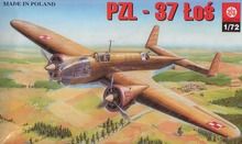 Plastyk, PZL-37 Łoś, model, 1:72