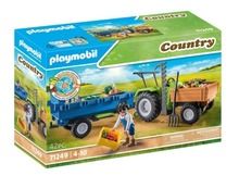 Playmobil, Country, Traktor z przyczepą, 71249