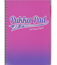 Pukka Pad, kołozeszyt, A4, Fusion Project Book, różowy