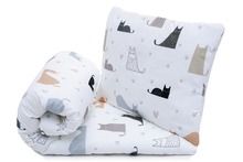 Pulp, Kocia Rodzina, bawełniana kołdra z poduszką, 80-100 cm