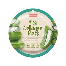 Purederm, Aloe Collagen Mask, maseczka kolagenowa w płacie, Aloes, 18g