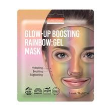 Purederm, Glow-Up Boosting Rainbow, wegańska hydrożelowa maska na twarz, 22g