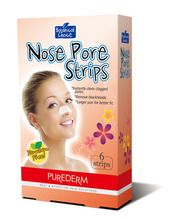 Purederm, Nose Pore Strips, oczyszczające plastry na nos, 6 szt.