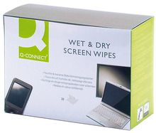 Q-Connect, chusteczki do czyszczenia ekranów, TFT/LCD Q-CONNECT, 2-20 szt.