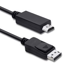 Qoltec, kabel DisplayPort M, Hdmi M, czarny, 2 m