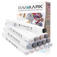 Rawmark, Pure Pro, markery alkoholowe, grey tones, 16 kolorów