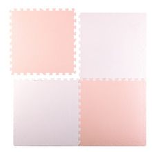 Ricokids, mata piankowa puzzle, różowa, 60-60 cm