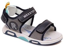 Sandały chłopięce, granatowe, Weestep