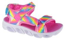 Sandały dziewczęce, mix, świecąca podeszwa, Skechers Hypno Splash-Rainbow Lights
