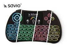 Savio, klawiatura, bezprzewodowa KW-03, czarna