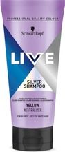 Schwarzkopf, Live, szampon srebrny do włosów blond, rozjaśnionych i siwych, 200 ml