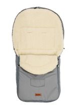 Sensillo, śpiworek do wózka, wełniany, Light Grey, 95-40 cm