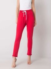 Spodnie dresowe damskie, czerwone, Rue Paris