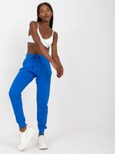 Spodnie dresowe damskie, niebieskie, Basic Feel Good