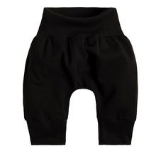 Spodnie dresowe niemowlęce, bawełna organiczna, czarne, NaNaf Organic