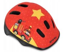 Spokey, Fun, Rescue, kask rowerowy dziecięcy, rozmiar M, 52-56 cm