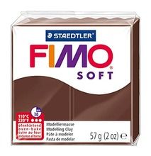 Fimo, masa termoutwardzalna, kostka soft, czekoladowy, 57g