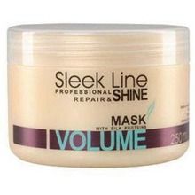 Stapiz, Sleek Line, maska do włosów z jedwabiem zwiększająca objętość, 250 ml