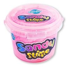 Stnux, Sandy Slime w wiaderku, masa plastyczna, różowa, 300g