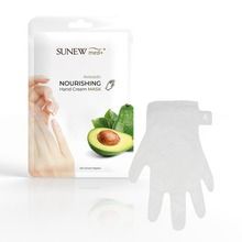 SunewMed+ Nourishing Hand Cream Mask, intensywnie nawilżająco-odżywcza, maska do dłoni w formie rękawiczek, Awokado