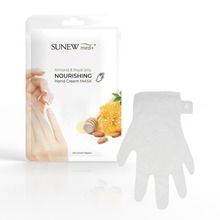 SunewMed+, Nourishing Hand Cream Mask, nawilżająca maska do dłoni w formie rękawiczek, Migdał i mleczko Pszczele
