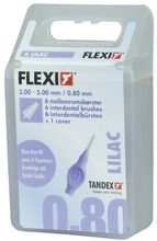 Tandex, czyściki międzyzębowe, Flexi 0,8-3-8 mm, X-fine, lilac, wrzosowy, 6 szt.