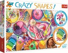 Trefl, Crazy Shapes, Słodkie marzenie, puzzle, 600 elementów
