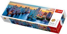 Trefl, Panorama, Miami o zmroku, puzzle, 1000 elementów