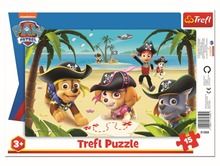 Trefl, Przyjaciele z Psiego Patrolu, puzzle ramkowe, 15 elementów