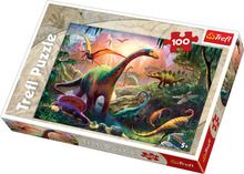 Trefl, Świat dinozaurów, puzzle, 100 elementów