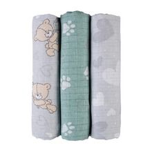 Tup Tup, pieluszki tetrowe, Premium, 70-80 cm, 100% bawełna, drukowane, 3 szt.