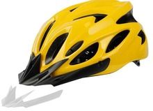 Uniwersalny kask rowerowy, żółto-czarny