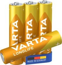 VARTA, Longlife, bateria alkaliczna, LR03, AAA, 4 szt.