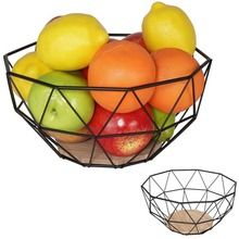 Vilde, koszyk na owoce i warzywa, metalowy czarny, 26 cm