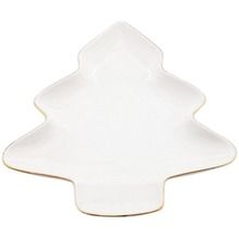 Vilde, porcelanowy talerzyk świąteczny, święta Boże Narodzenie, 20-16,5 cm