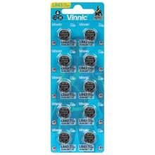 Vinnic, baterie alkaliczne guzikowe, Mini G12, AG12, LR43, 10 szt.