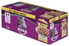 Whiskas, Adult, karma mokra dla kota, potrawka, smaki drobiowe, 40-85g