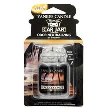 Yankee Candle, Car Jar Ultimate, zapach samochodowy, Black Coconut