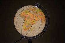 Zachem, globus polityczny, podświetlany, 250 mm