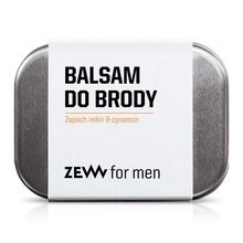 Zew For Men, balsam do brody z węglem drzewnym, Imbir&Cynamon, 80 ml