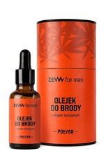 Zew For Men, olejek do brody z olejem konopnym, Połysk, 30 ml