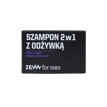 Zew For Men, szampon 2w1 z odżywką z węglem drzewnym z Bieszczad, 85 ml