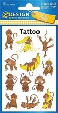 Zweckform, tatuaż, małpki