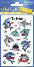 Zweckform, tatuaż, rekiny