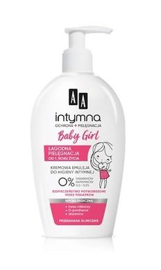 AA, Intymna Baby Girl, delikatna emulsja do higieny intymnej, 300 ml