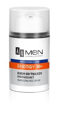 AA Men, Adventure Care, Energy 30+ krem do twarzy, energizujący, 50 ml