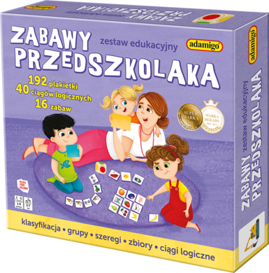 Adamigo, Zabawy Przedszkolaka, zestaw gier logicznych i edukacyjnych